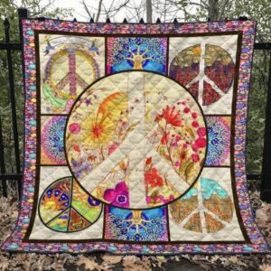 Hippie Quilt Blanket Ver 6  Quilt